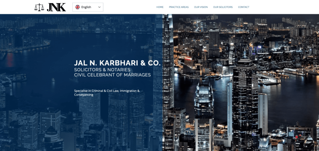 Jal N. Karbhari and Co. Homepage