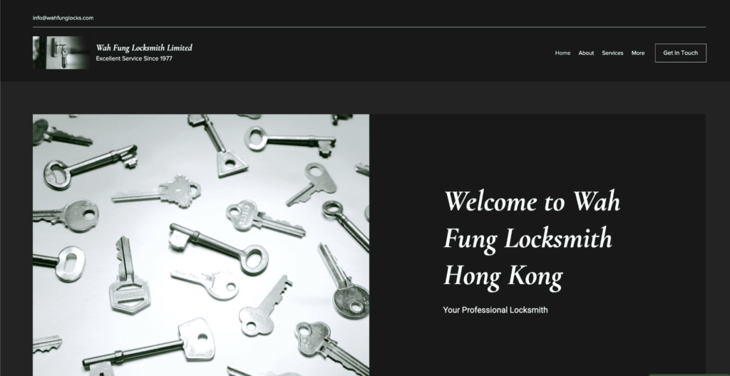 Wah Fung Locksmith Homepage