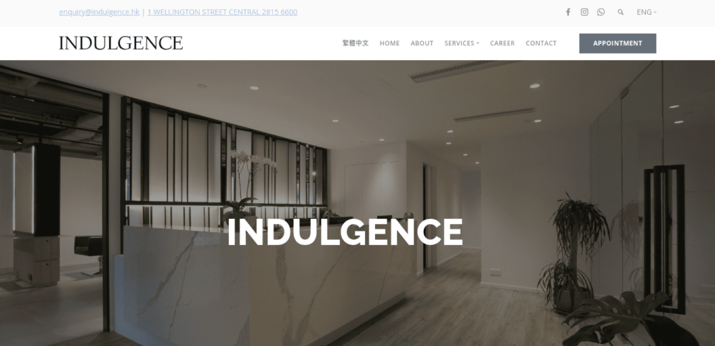 Indulgence Homepage