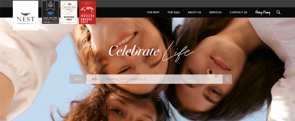 nest property homepage