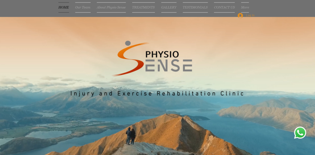 Physio Sense homepage