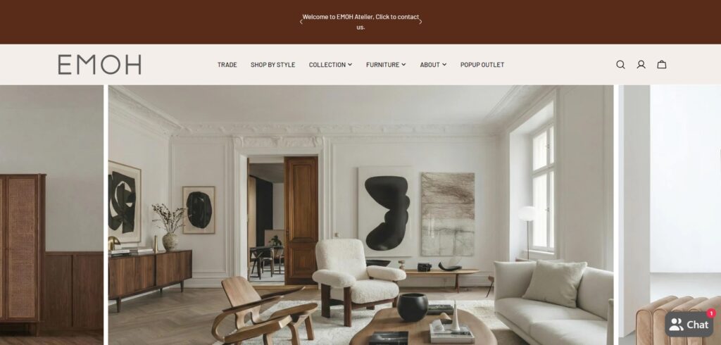 emoh furniture homepage